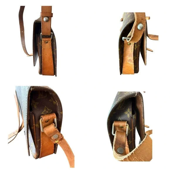 Louis Vuitton Monogram Vintage Cartouchière-Style Crossbody Shoulder Bag - Picture 7 of 11